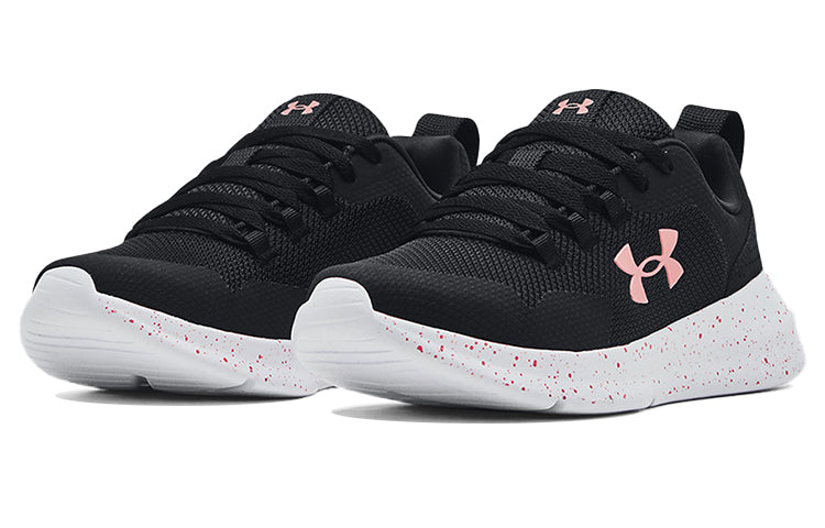 (WMNS) Under Armour Essential 'Black Pink Speckle' 3022955-003
