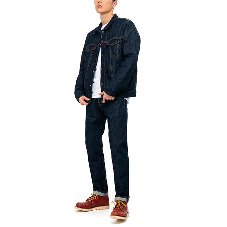 Levis Denim Down Jacket Unisex Blue 36079-0000
