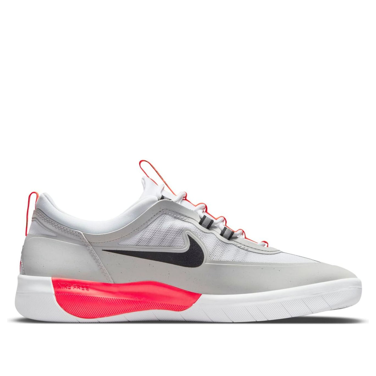 Nike Nyjah Free 2 SB 'Neutral Grey Bright Crimson' BV2078-007