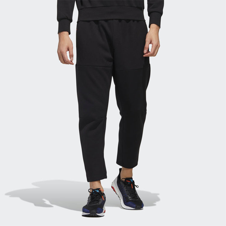 adidas Casual Training Sports Knit Long Pants Black GF4009