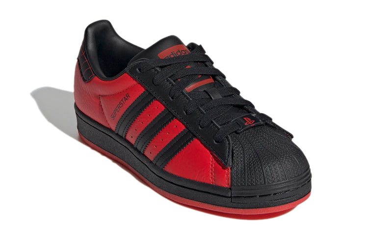 (GS) adidas Originals Superstar Shoes 'Red Black' GV7129