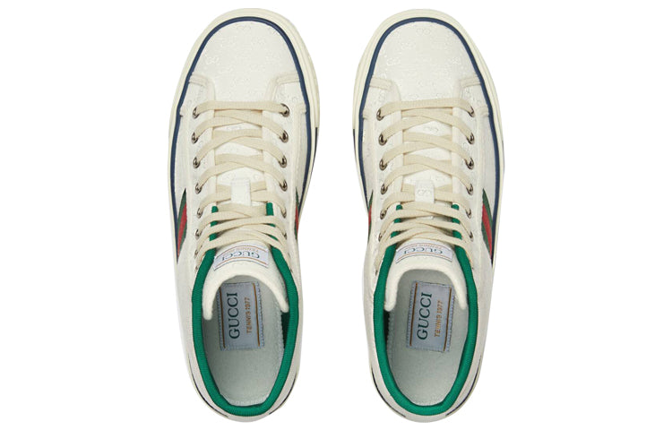 (WMNS) Gucci Tennis 1977 High 'White Mini GG' 627838-99WM0-9074