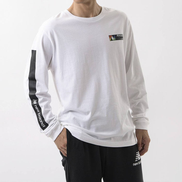 New Balance Men's New Balance Casual Round Neck Pullover White AMT03528-WT