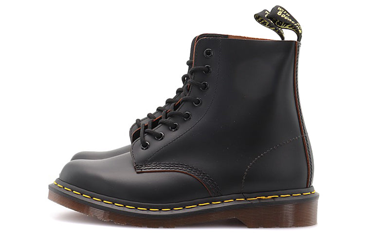 Dr. Martens 1460 Vintage Made In England Lace Up Boot 'Black Quilon' 12308001