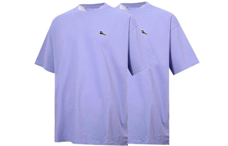 Converse Chuck Taylor Shoe Patch T-Shirt Asia Sizing 'Purple' 10020931-A17