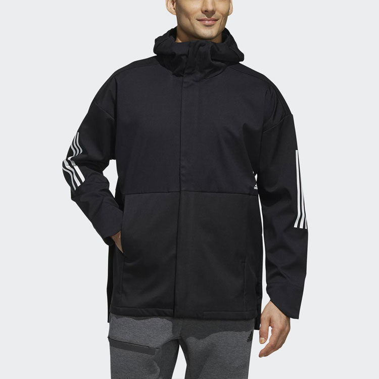 adidas Rain Jkt Windproof Sports Hooded Jacket Black ED1905