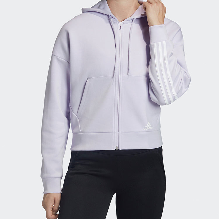 (WMNS) adidas Mh 3S Dk Hooded Jacket Purple FI2858