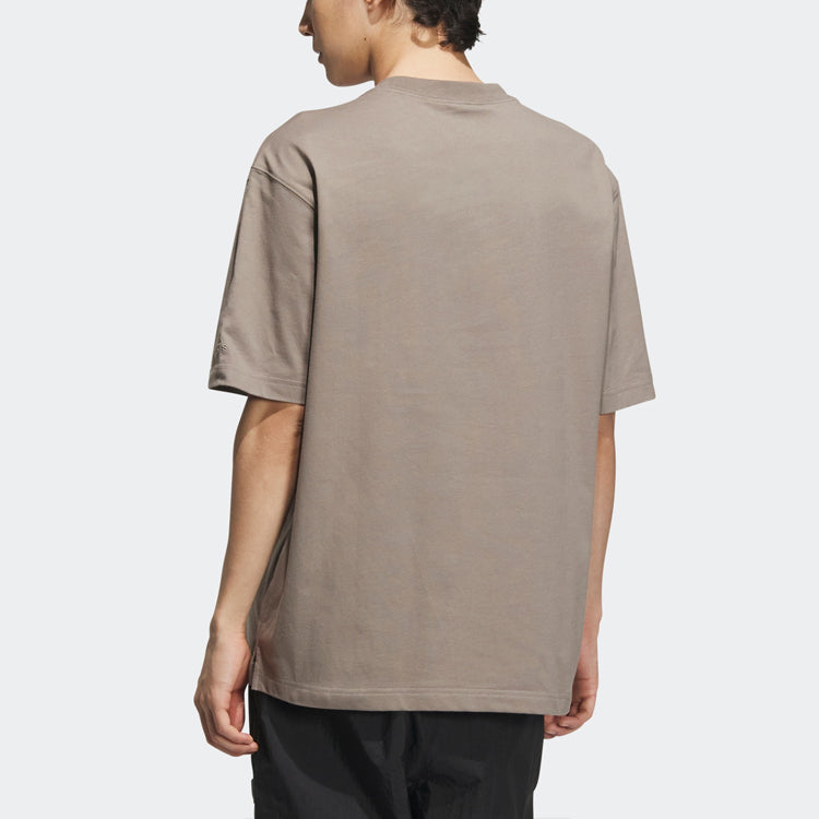 adidas Graphic Embosssed T-shirt 'Light Brown' IA8175