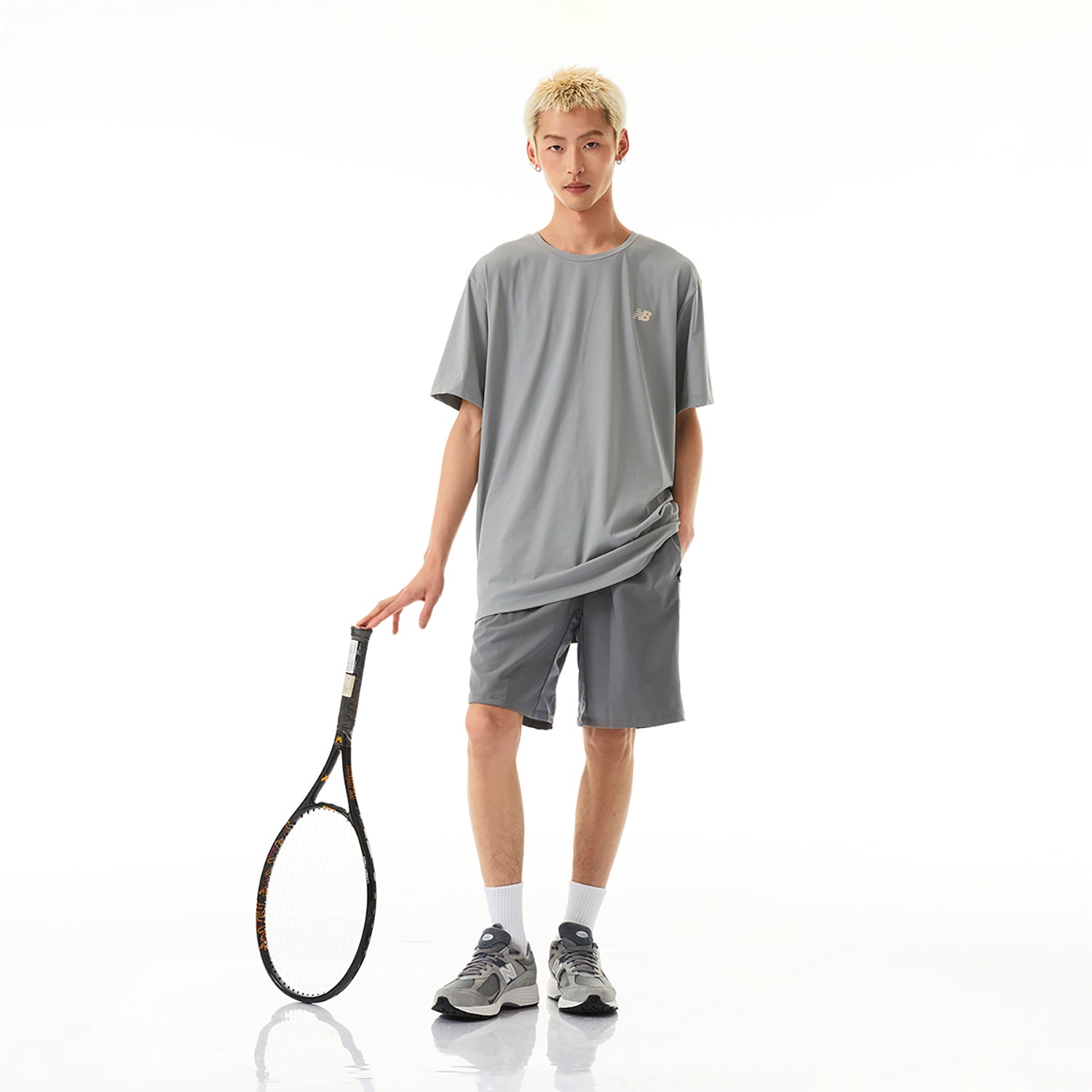 New Balance Icon T-shirt Asia Sizing 'Grey' NEE25031-GR
