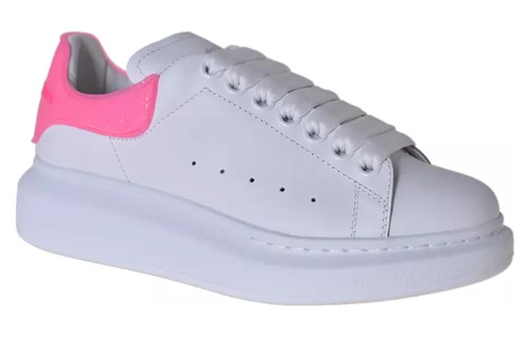(WMNS) Alexander McQueen Oversized Sneakers 'White Bright Pink' 718157WIAF19753