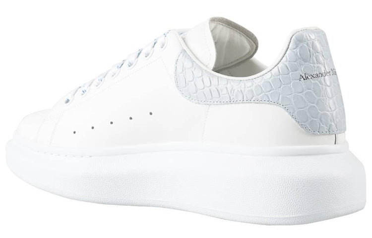 Alexander McQueen Oversized Sneaker 'White Light Blue Crocodile' 625162WIBNG9760