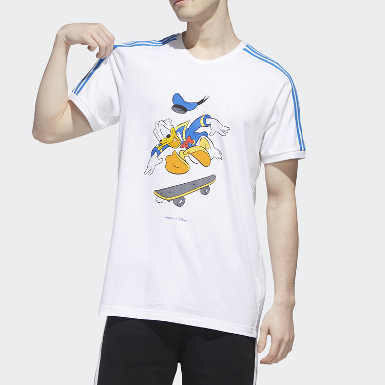 adidas neo U Dsny dd Tee Donald Duck Casual Round Neck Short Sleeve White GJ5648