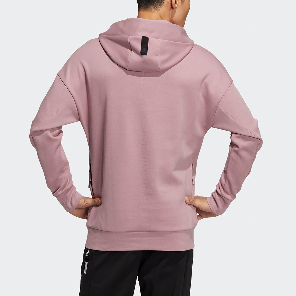 Men's adidas Wj Swt Hood Martial Arts Series Printing Sports Light Purple HE5119