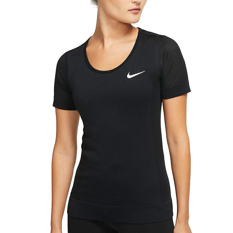 (WMNS) Nike INFINITE Running Gym Short Sleeve Black BV3914-010