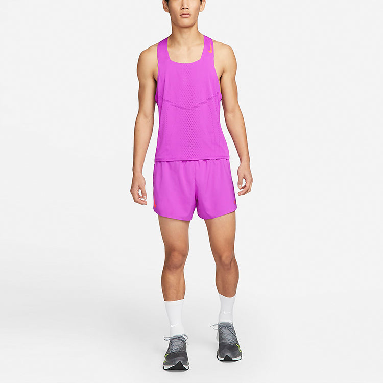 Nike Solid Color Running Casual Sports Breathable Vest Purple DM4625-551