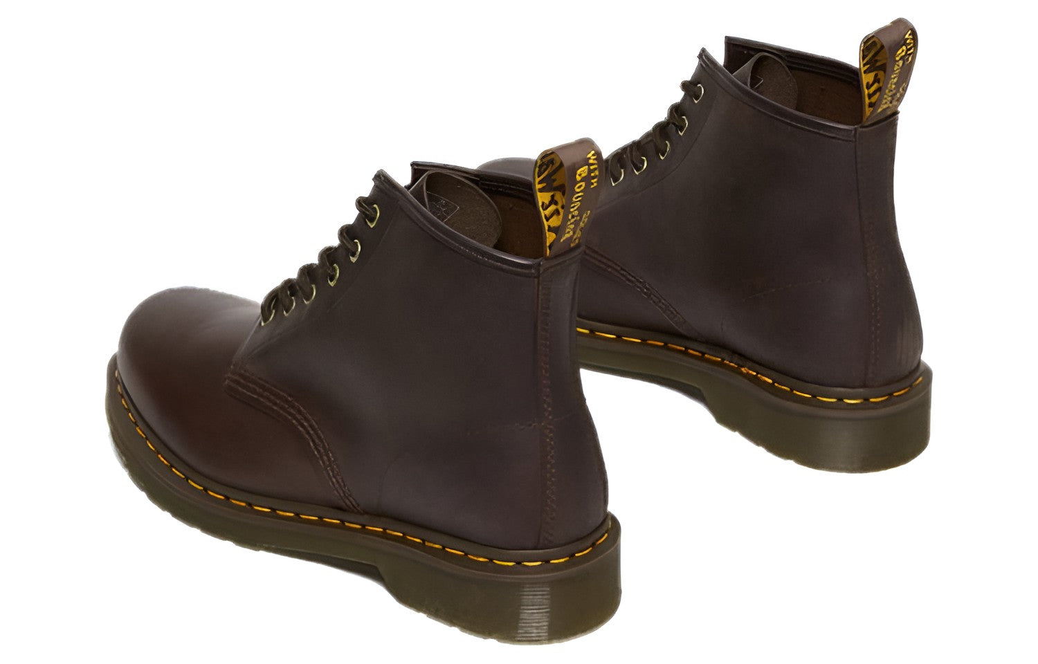 Dr. Martens 101 Crazy Horse Leather Ankle Boots 'Dark Brown' 27761201