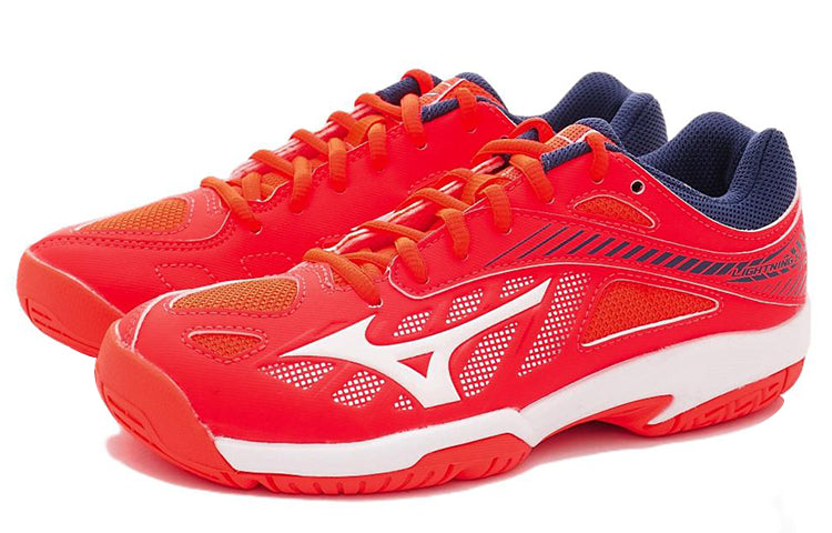 Mizuno Thunder Blade Wear-resistant Volleyball Shoes Red Blue V1GC177001