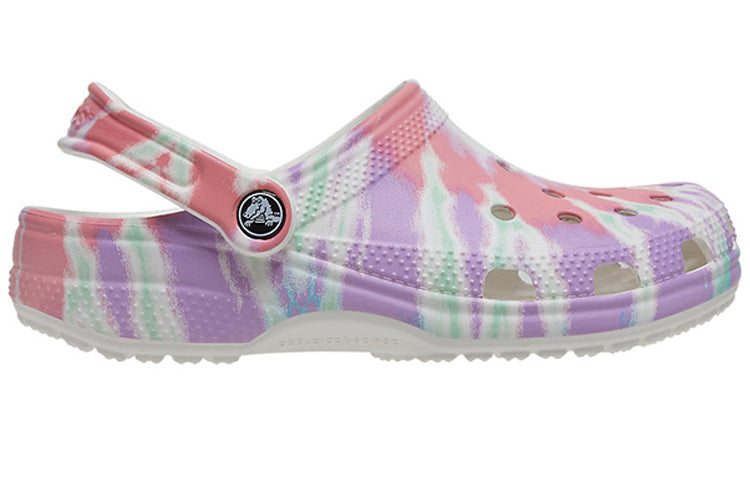 Crocs Classic clog Pattern Crocs Flat Heel Sports Colorful Blue Sandals 205453-6SN