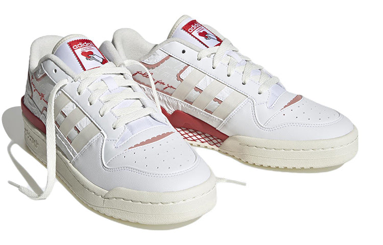 (WMNS) adidas originals FORUM Exhibit Low 2 'White Red' IE7996