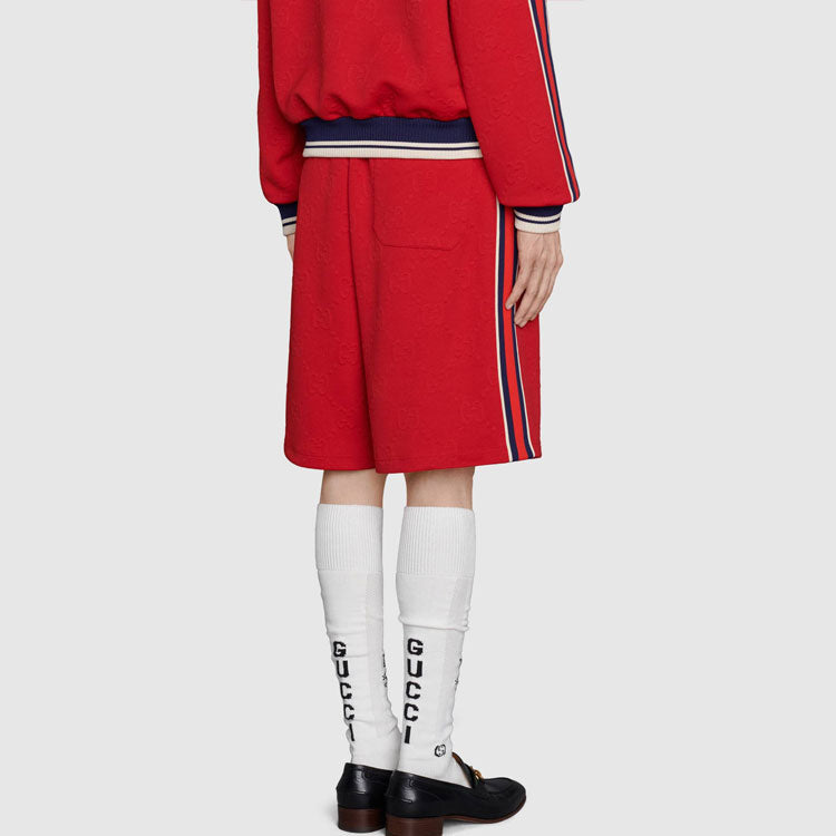 Gucci GG Knitted Shorts 'Red' 662336-XJDEM-6863
