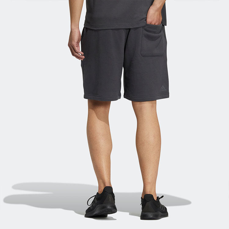 adidas Minimalistic Solid Color Alphabet Printing Casual Shorts Gray HZ7025