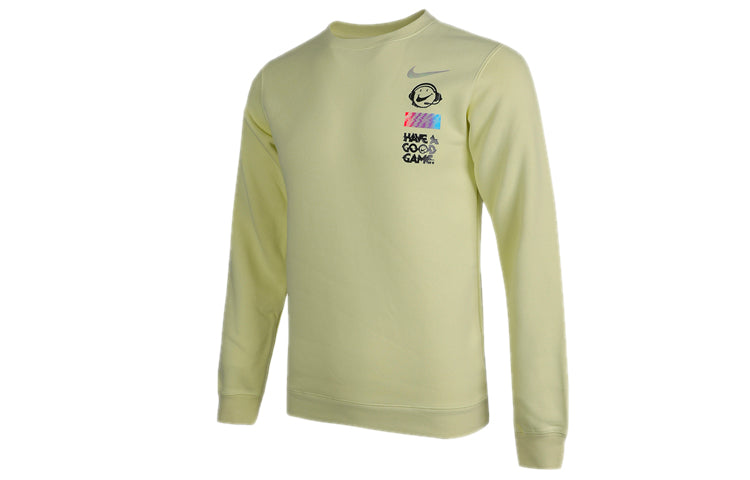 Nike Sportswear Club Fleece Round Collar Male Orange Green DC3938-750