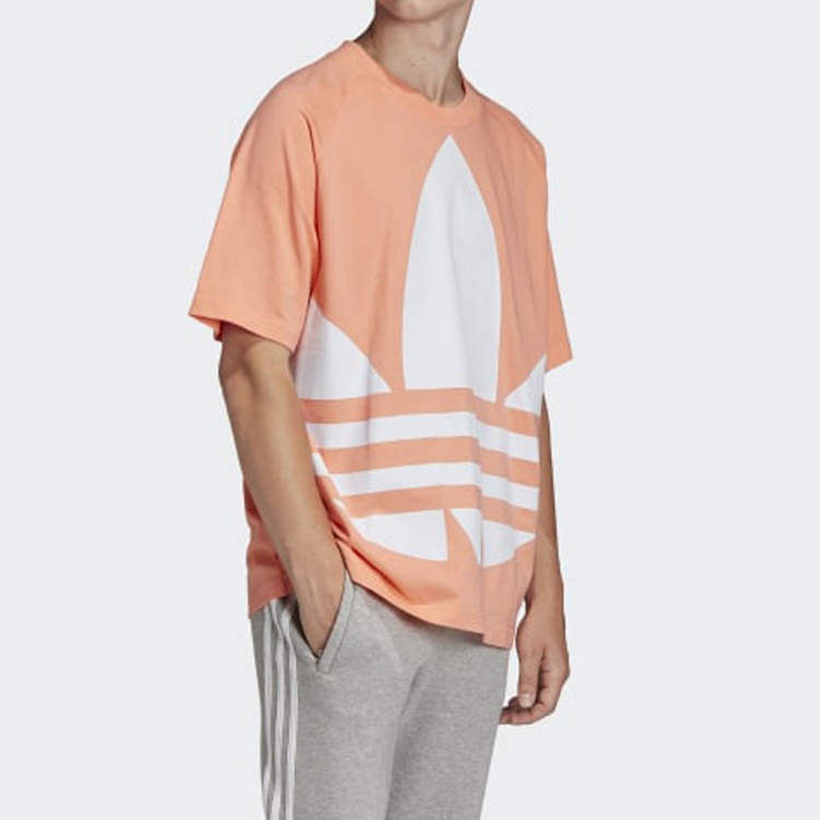 adidas originals Big Trefoil Boxy Tee Large logo Printing Pink FM9905