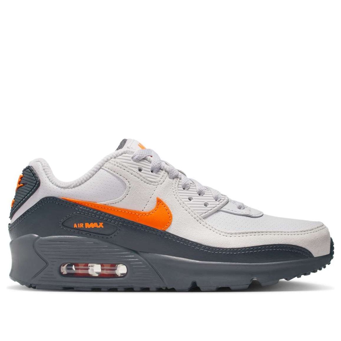 (GS) Nike Air Max 90 SE 'Vast Grey Safety Orange' IF2623-003