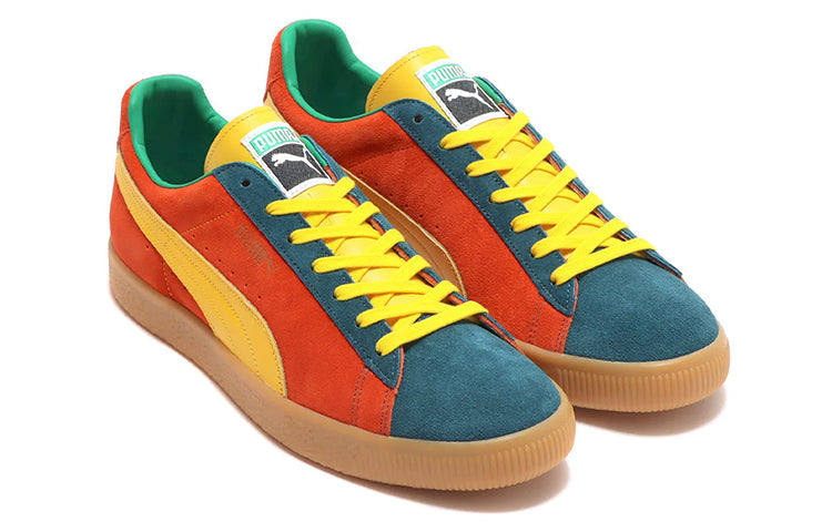 PUMA Suede Vtg Mij Low Tops Retro Skateboarding Shoes Unisex Orange 386802-01