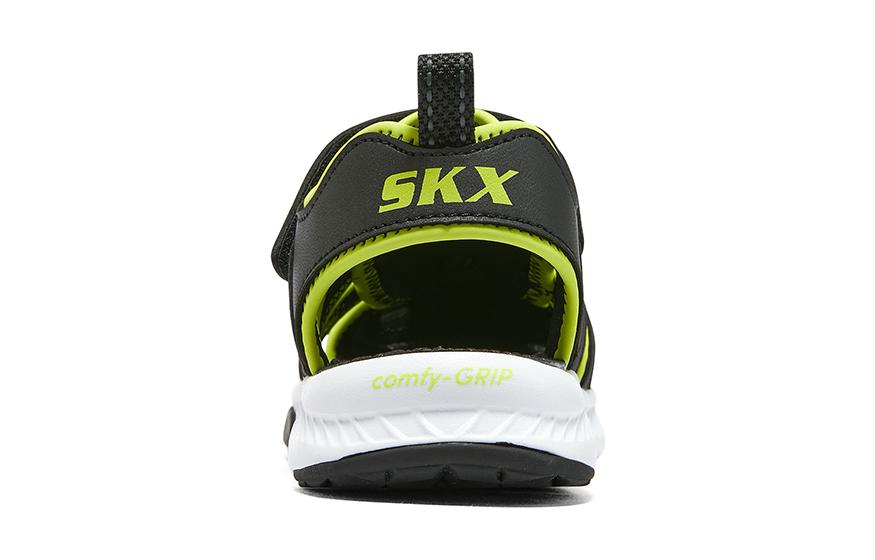 (GS) Skechers C-Grip Sandal 'Black Lime' 406525L-BKLM