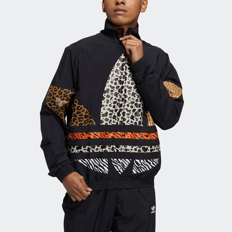 adidas originals ATM TT Stand Collar Athleisure Casual Sports Jacket Black GT9720