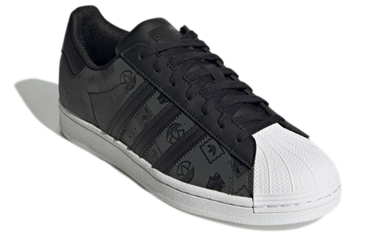adidas Originals Superstar Shoes 'Black Green Monogram' GX8412