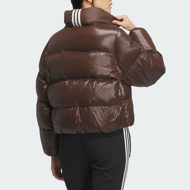 (WMNS) adidas originals Short Down Puffer Jacket 'Brown' IK2797