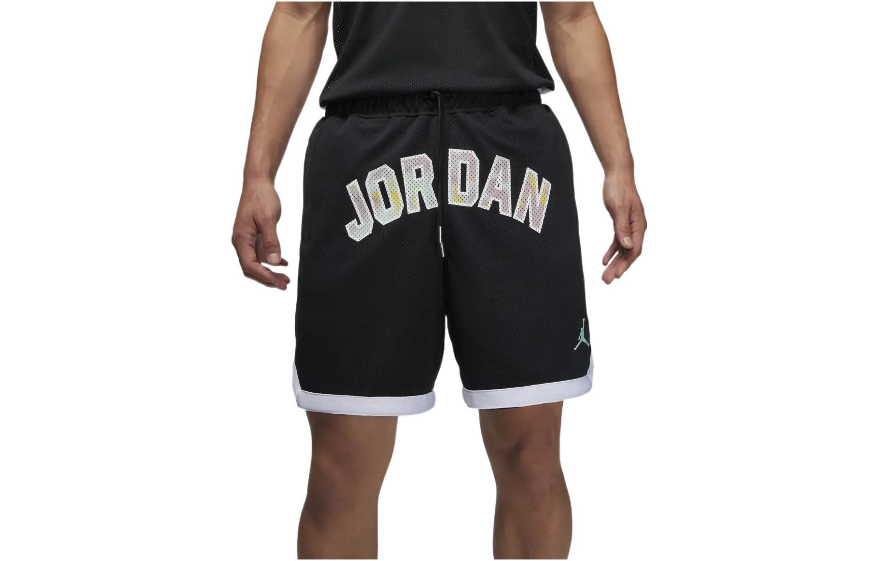 Air Jordan Alphabet Logo Breathable Sports Shorts Black DM1415-010