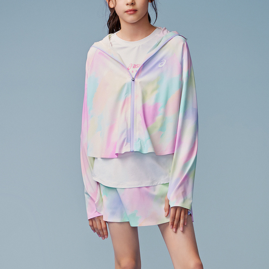 (GS) ASICS Colorful Batwing Sleeves Jacket 'Multi-Color' 332241054061-2038
