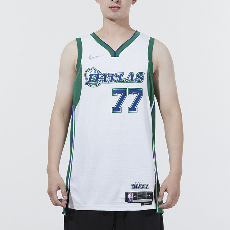 Nike NBALuka Doncic  Dallas Mavericks 75th Anniversary City SW Fan Edition Basketball Jersey #77 DB4023-100