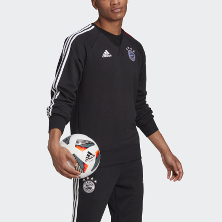 adidas FCB SWT TOP Bayern Munich Soccer/Football Sports Pullover Black FR5323