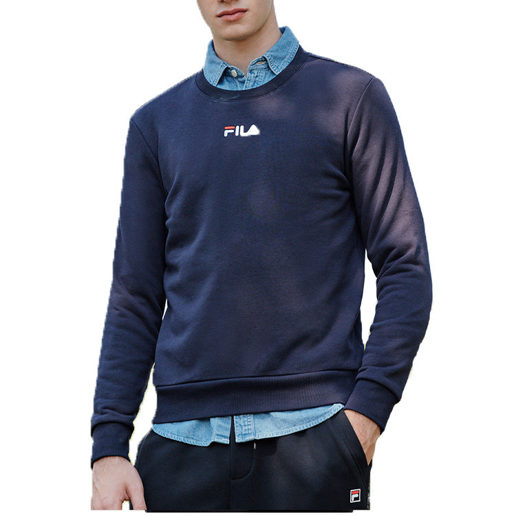 FILA Casual Embroidery Round Neck Men s Blue F51M048250F-NV