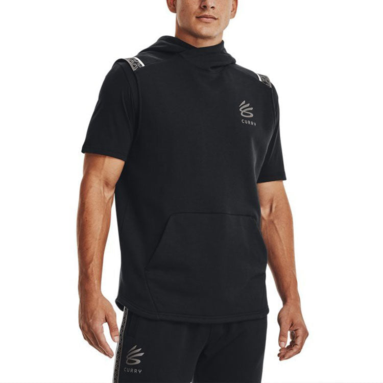 Under Armour Curry Fleece Sleeveless Hoodie 'Black' 1366637-001