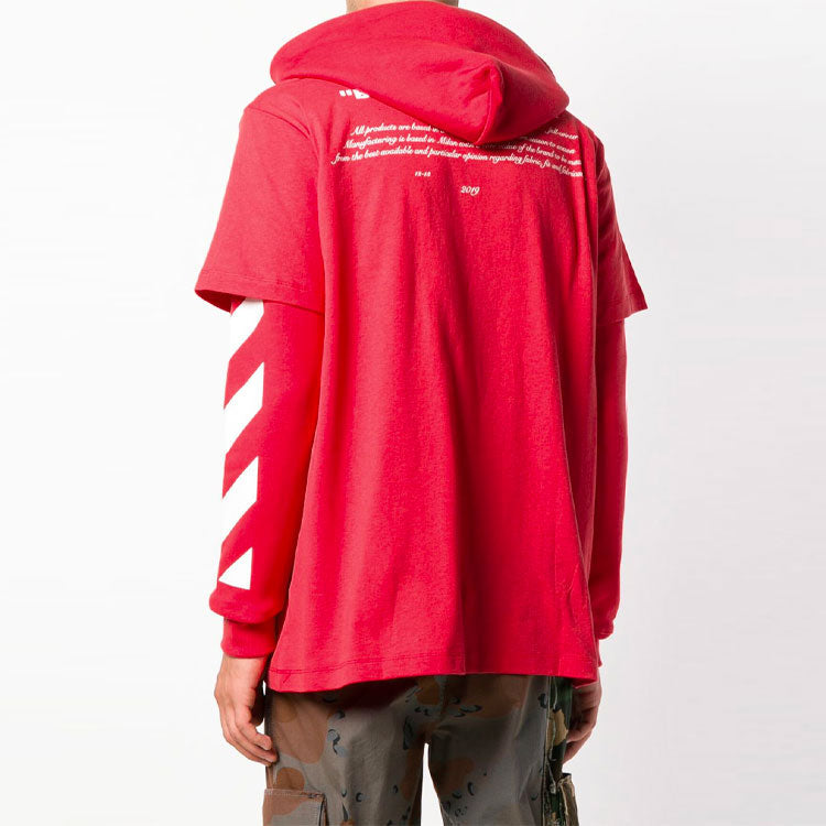 Off-White Diag Bernini LS Tee OMBB042F18192011-RD