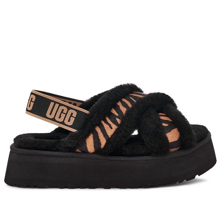 (WMNS) UGG Disco Cross Slide 'Tiger Print' 1127072-LBTT