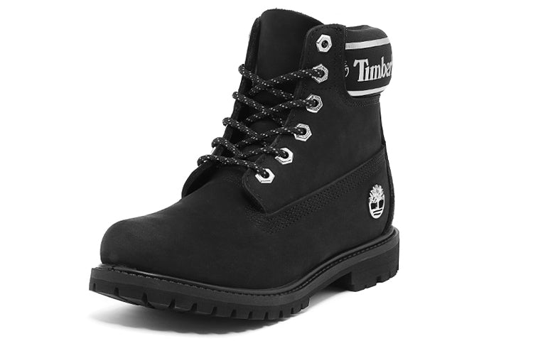 (WMNS) Timberland 6 Inch Premium Waterproof Boots 'Black Nubuck Logo' A41CXW