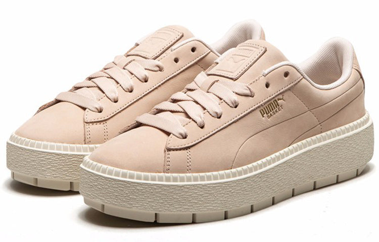 (WMNS) PUMA Basket Platform Trace Soft 'Khaki ' 369642-01