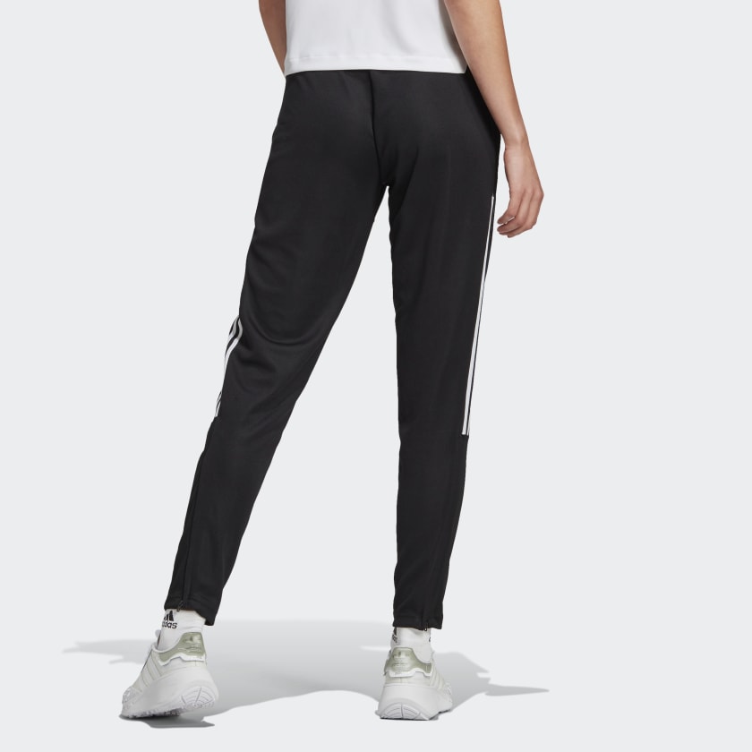 Men's adidas TIRO 21 Casual Breathable Stripe Logo Sports Pants/Trousers/Joggers Black GM7310