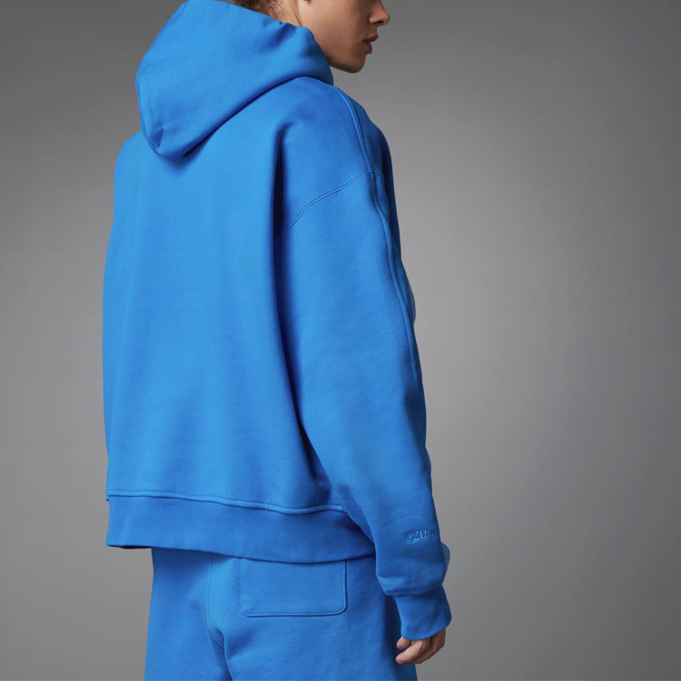 adidas originals Blue Version Series Solid Color Cotton hooded Pullover Sports H33459