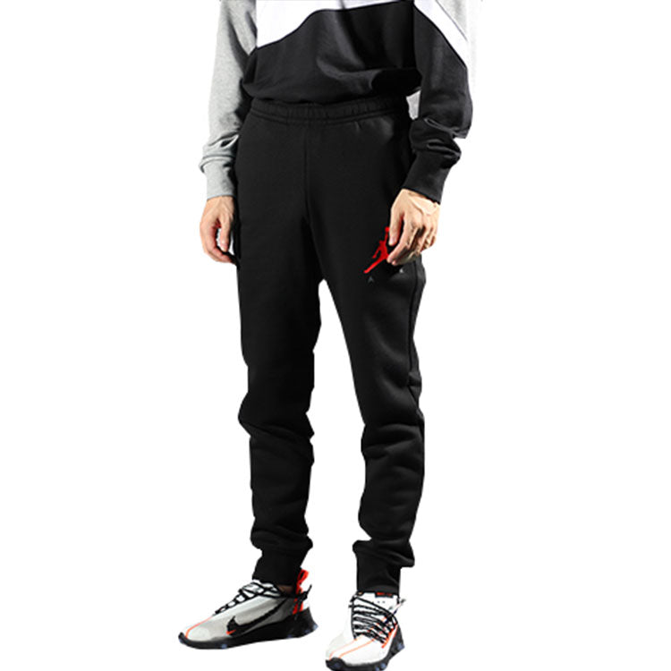 Air Jordan Flying Man Logo Bundle Feet Fleece Lined Sports Long Pants Black 942778-010