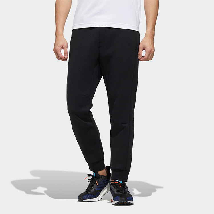 adidas Th Pnt Peach Solid Color Casual Cozy Bundle Feet Sports Pants Black GM4412