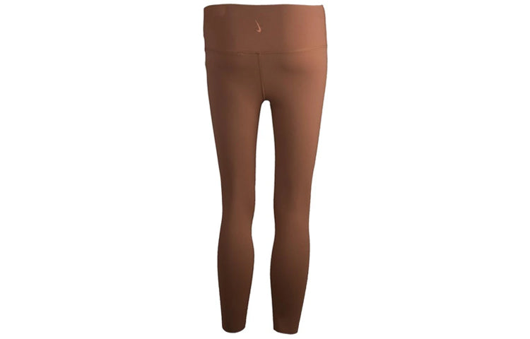 (WMNS) Nike Yoga Luxe Infinalon 7/8 Leggings Brown CJ3802-275