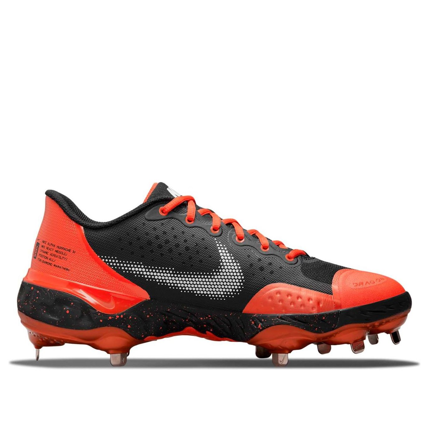 Nike Alpha Huarache Elite 3 Low 'Team Orange Black' CK0746-800