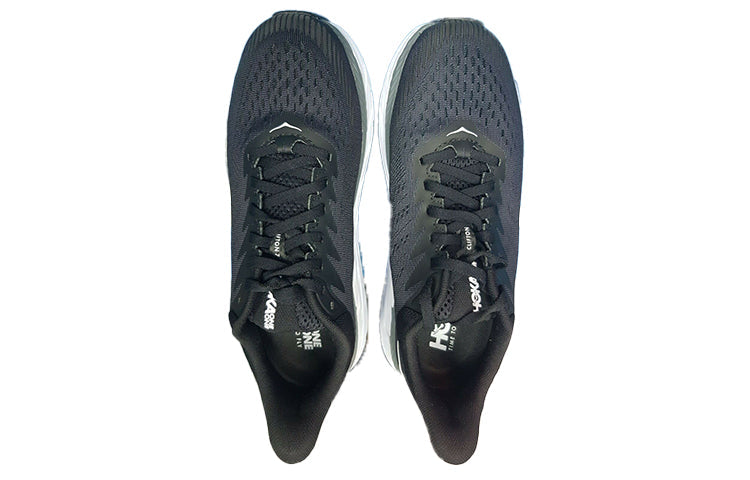 HOKA ONE ONE Clifton 7 Low 'Black White' 1110534-BWHT